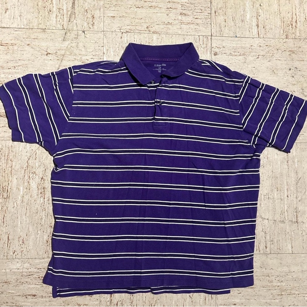 St. John's Bay Purple Polo Shirt